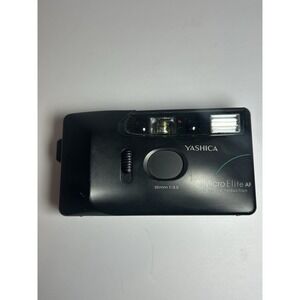 Yashica Micro Elite AF 35mm Film Camera Point & Shoot Tested Flash Not Working